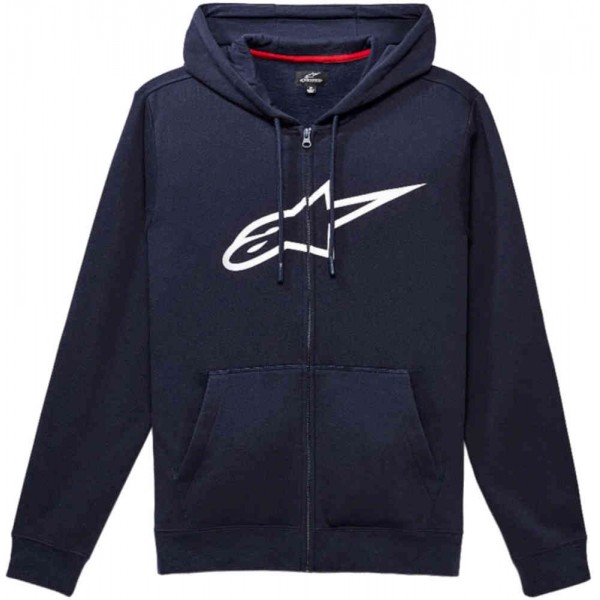 ALPINESTARS AGELESS ZIP HOODIE V3 BLACK/WHITE   L