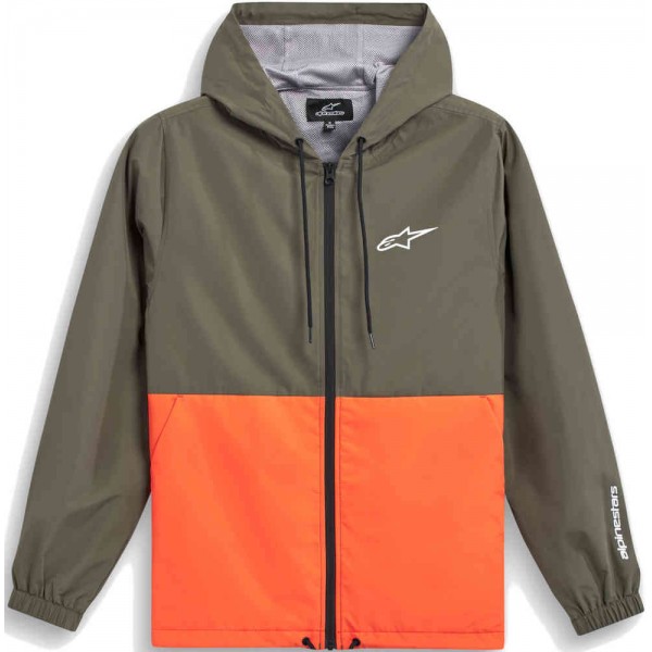 ALPINESTARS SPEEDER WINDBREAKER JKT MILITARY/ORANGE S
