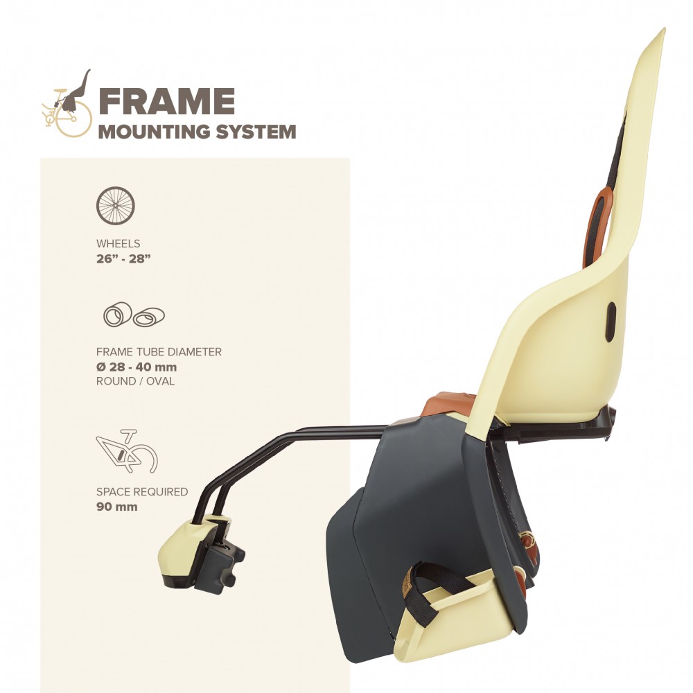Polisport Minia Folding Fit Childseat-Moon Yellow