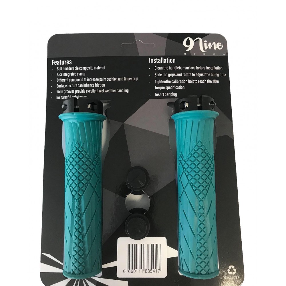 9Nine Silicone Lock on Grip-Teal