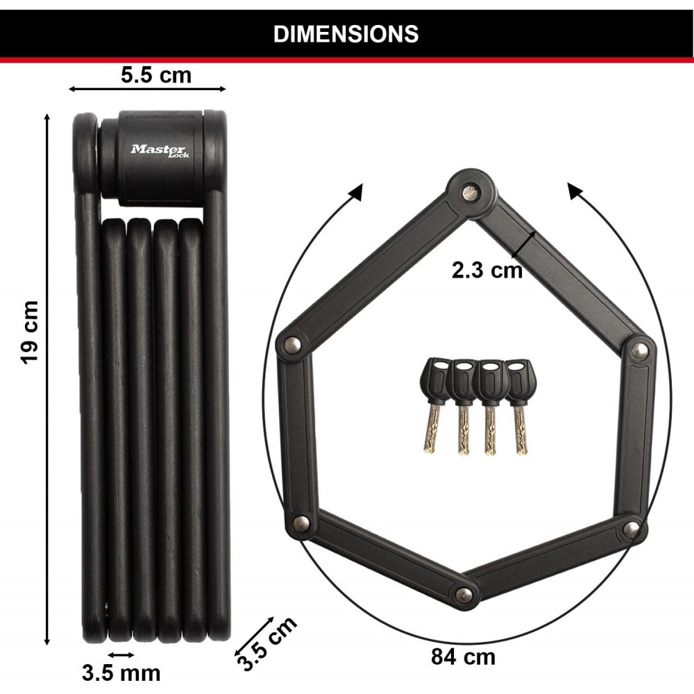Master Lock 8335 Folding Lock