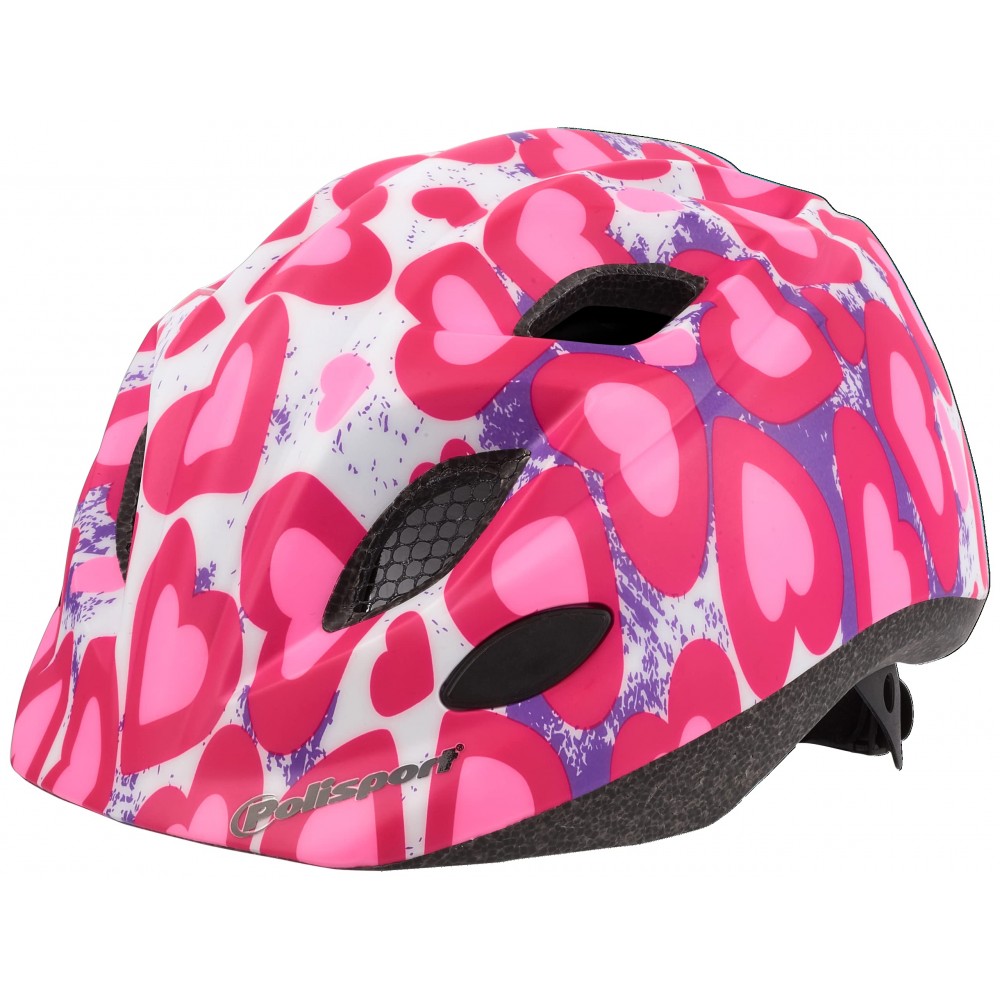 Polisport Glitter Heart Kids Helmet S 52-56