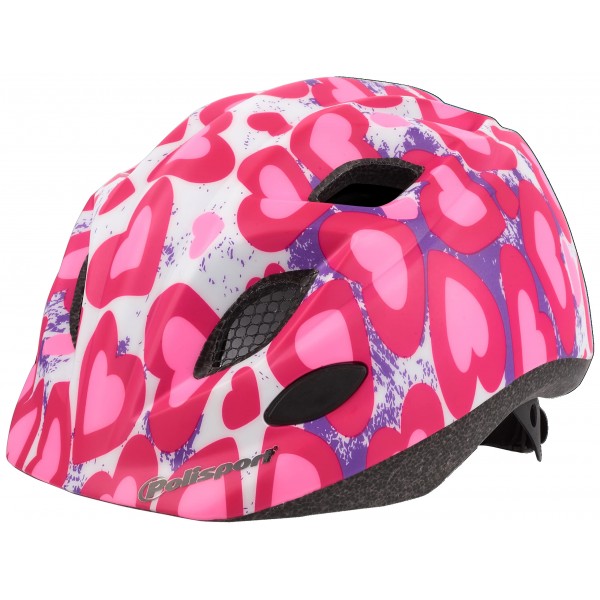 Polisport Glitter Heart Kids Helmet S 52-56