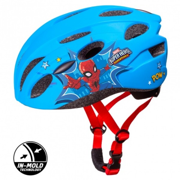  Kids IN MOLD BIKE HELMET SPIDERMAN 52-56CM