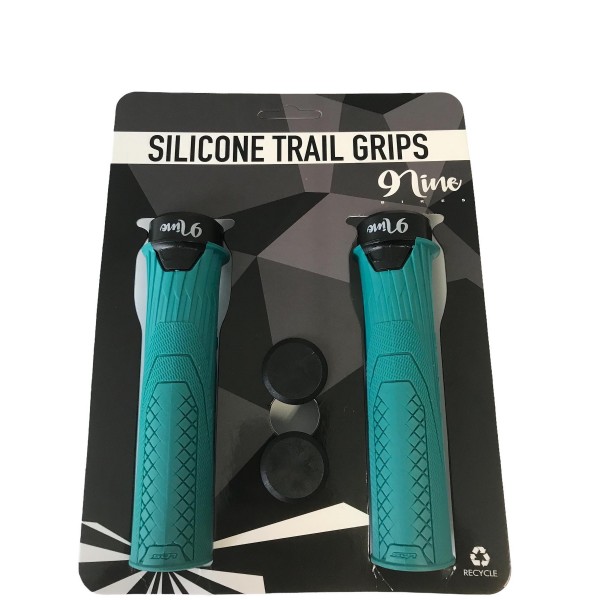 9Nine Silicone Lock on Grip-Teal