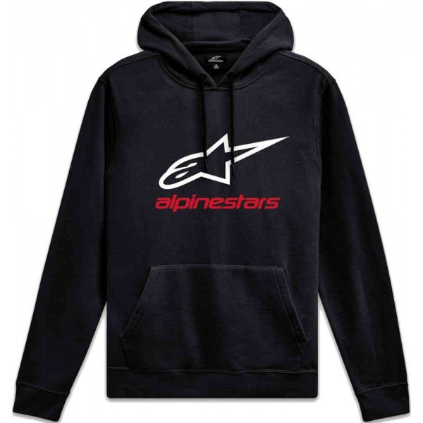 ALPINESTARS ALWAYS HOODIE BLACK WHITE RED S