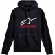 ALPINESTARS ALWAYS HOODIE BLACK WHITE RED S