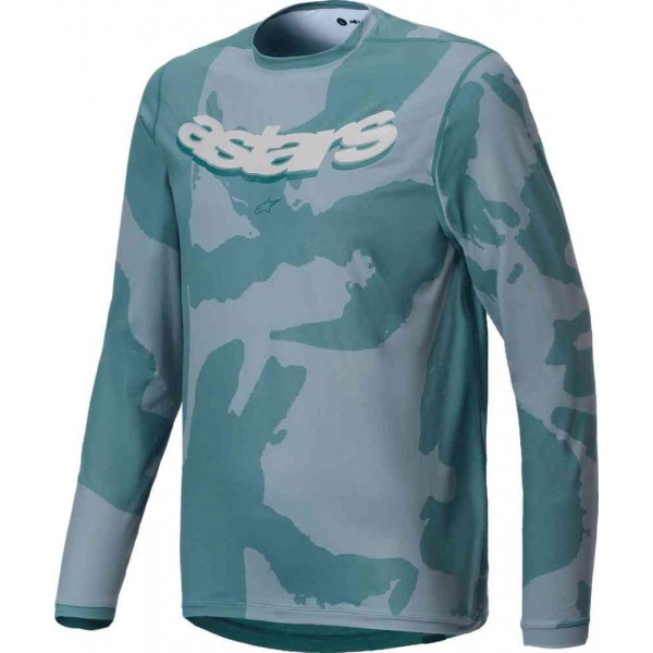 ALPINESTARS YOUTH A-DURA HOLLOW CAMO LS JERSEY BLACK  L