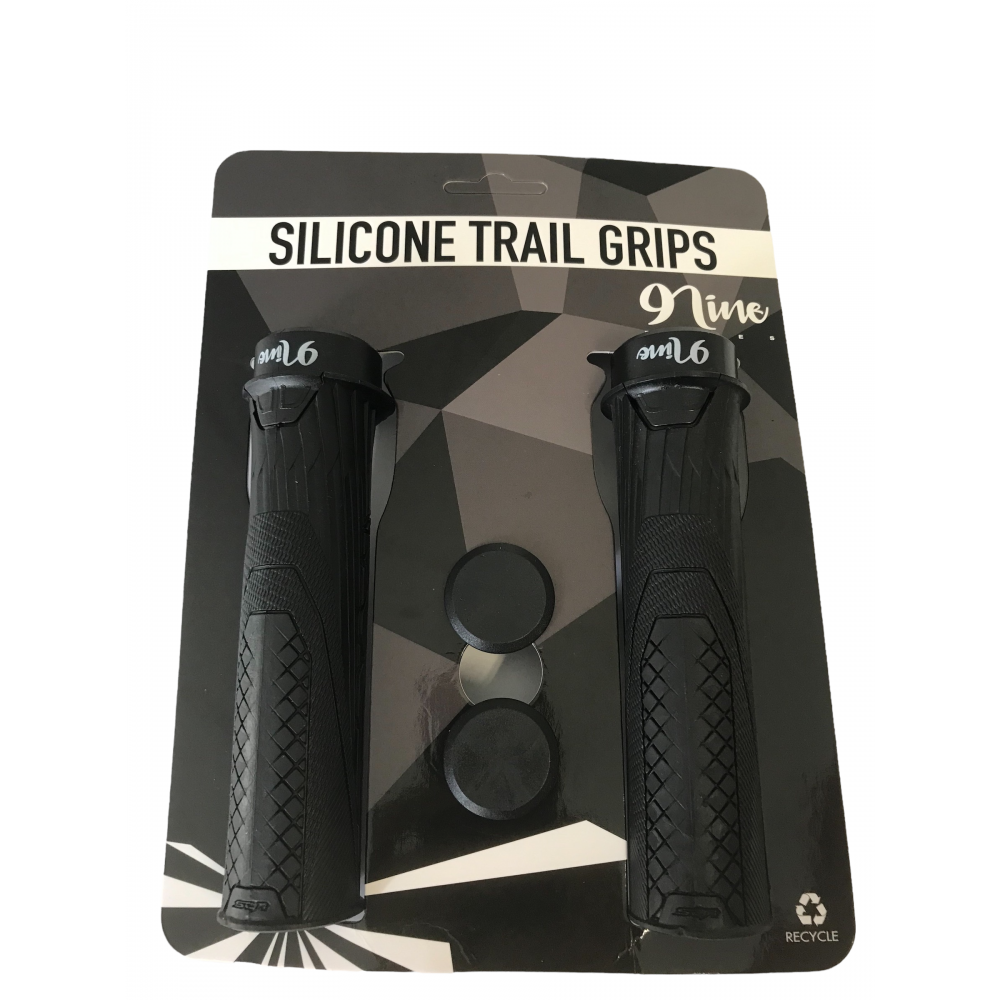 9Nine Silicone Lock on Grip-Black