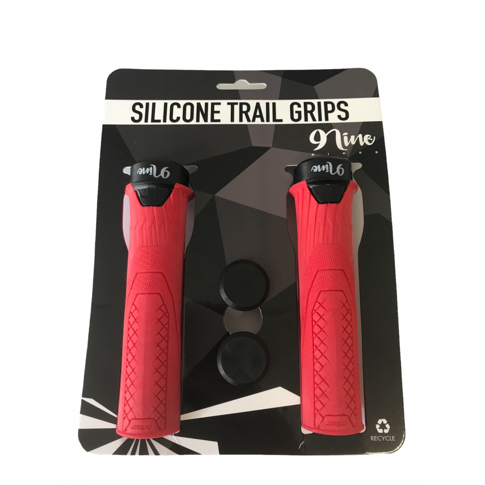 9Nine Silicone Lock on Grip-Red