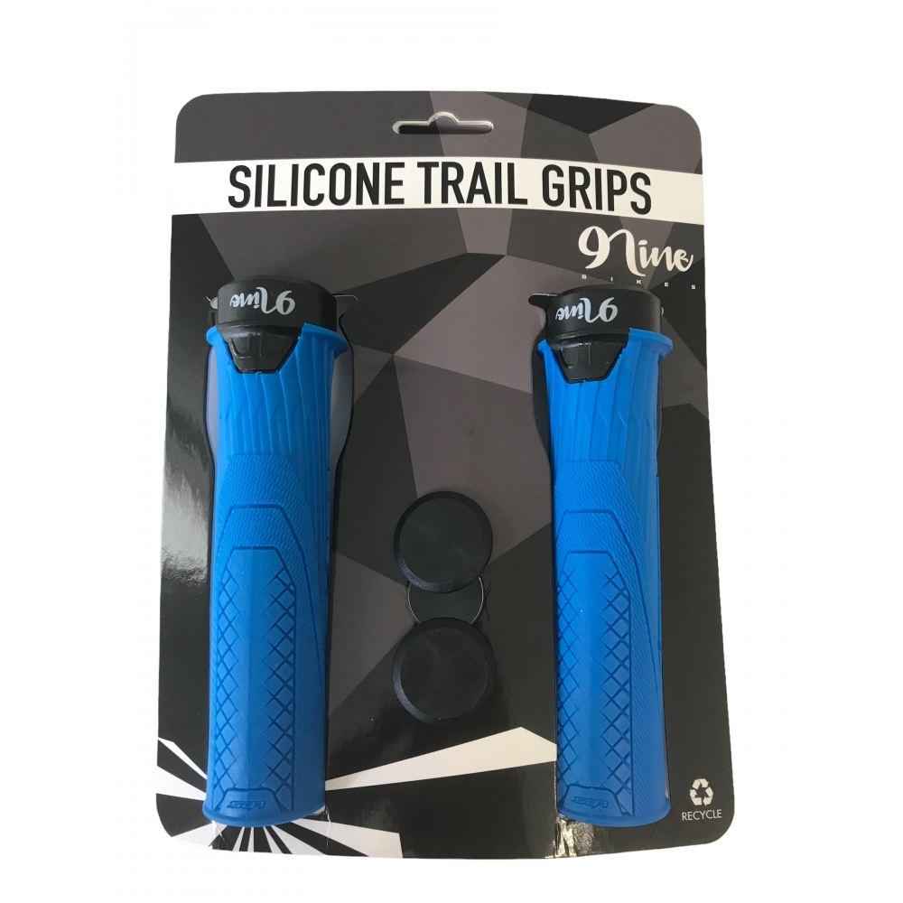 9Nine Silicone Lock on Grip-Blue