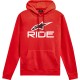 ALPINESTARS RIDE V3 HOODIE RED/WHITE/BLACK  S