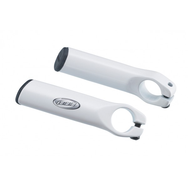 BBB BBE-17 LightStraight Bar Ends White