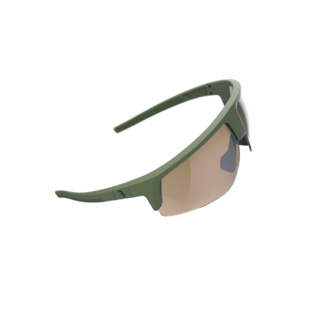 BBB BSG-7504 Comet Glasses Olive Green-Amber Mirror