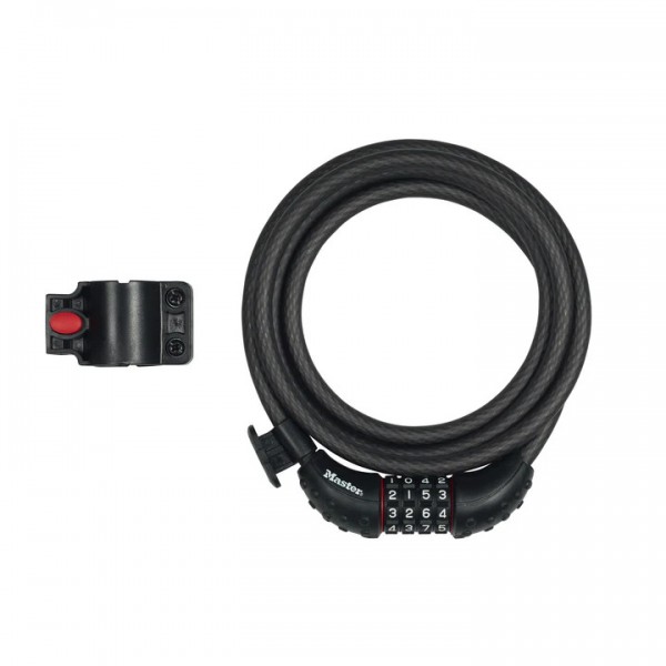 Master Lock 8120 Combi Lock 10mm x 1.8m - Black