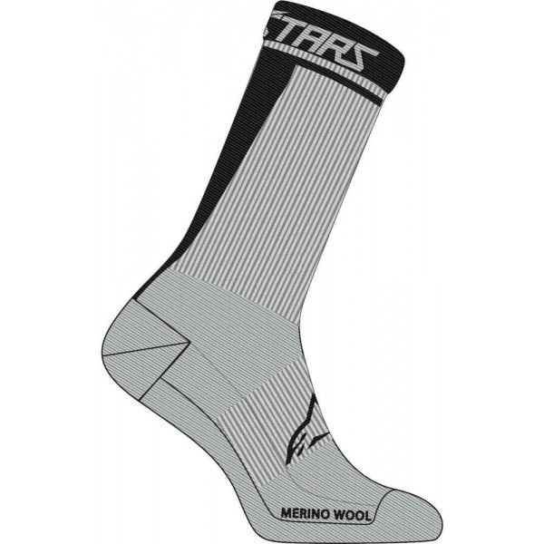 ALPINESTARS MERINO SOCKS 24 GRAY BLACK   L