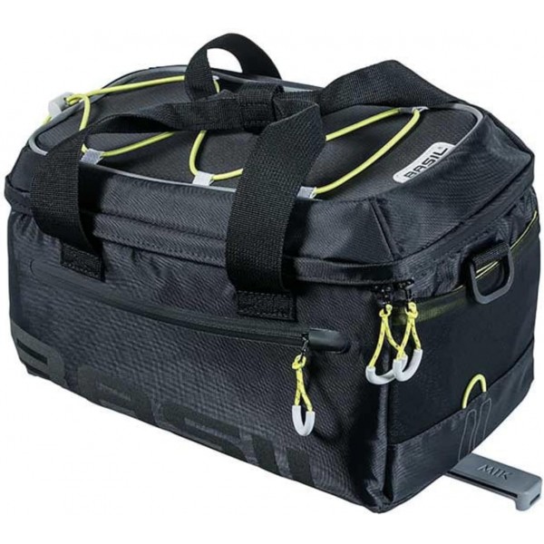 Basil Miles Trunkbag Black and Lime/7L