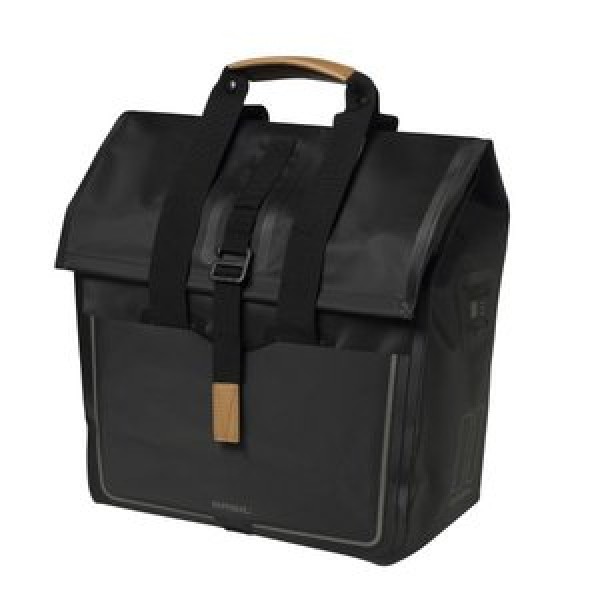 Basil Urban Dry Shopper Single Pannier Charcoal/25L
