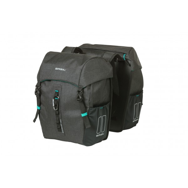 Basil Discovery 365D Double Pannier Black/18L