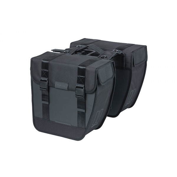 Basil Tour Waterproof Double Pannier Black/28L