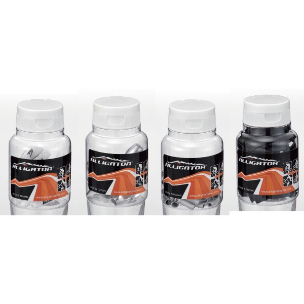 Alligator Gear Ferules 4mm Black (150pcs)