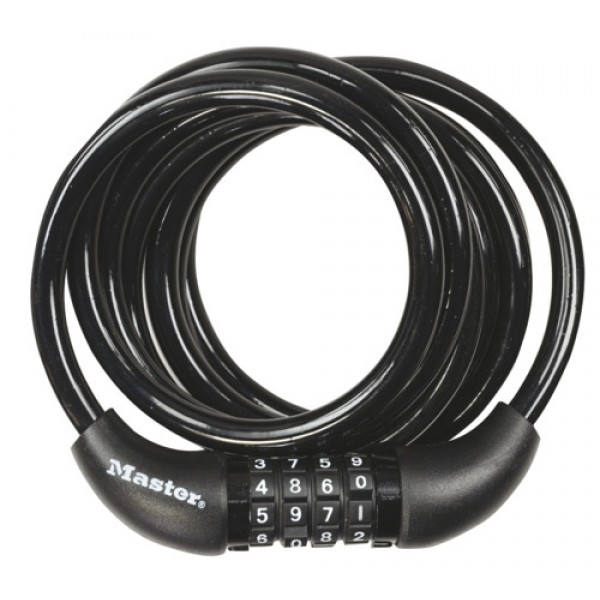 Master Lock 8221 Combi Lock 8mm x 1.8m - Black