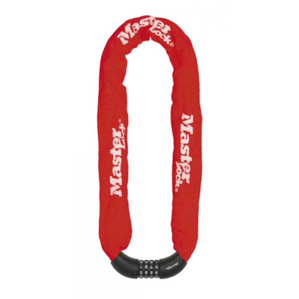 Master Lock 8392 Combi Chain 90cm x 8mm - Red