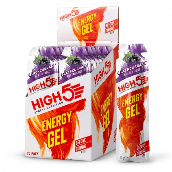 High 5 Energy Gel - Blackcurrant / 20 x 40g Gels