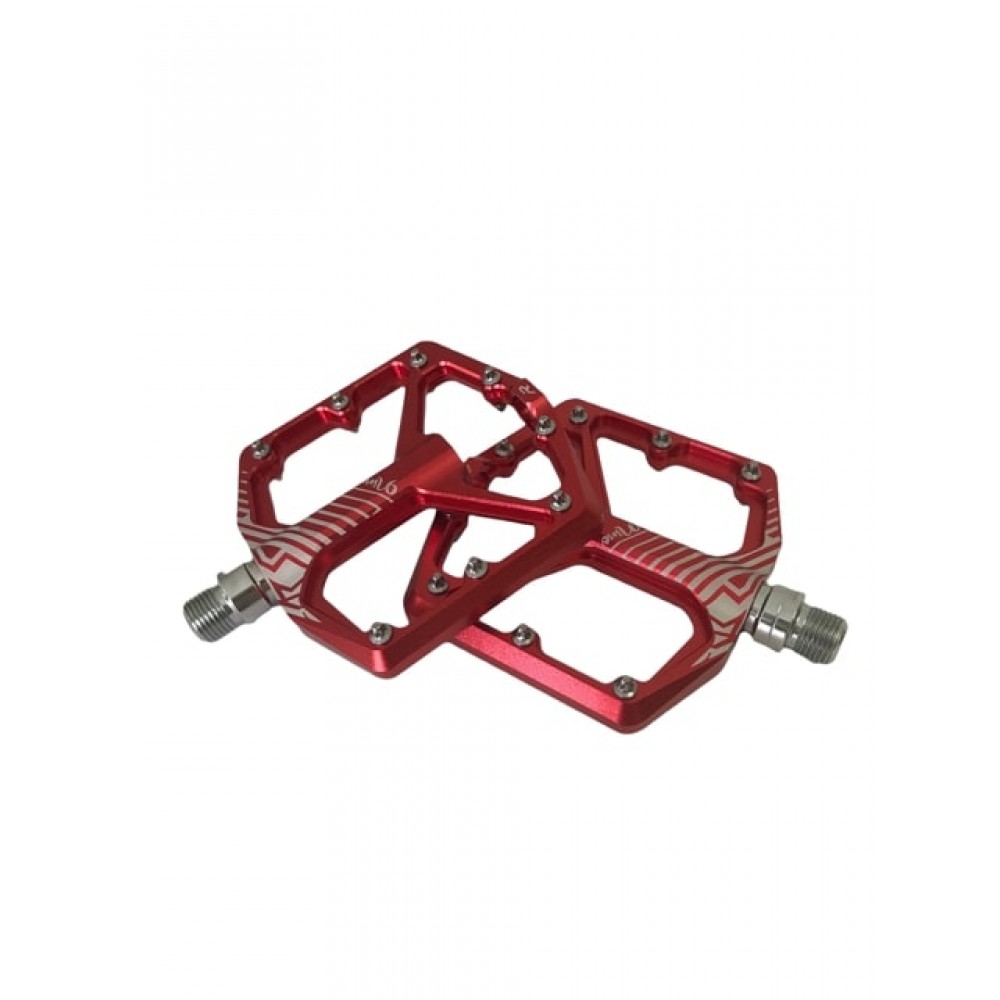 9Nine Trucker Alloy Pedal-Red