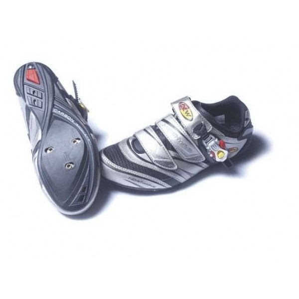 Northwave Vertigo Pro SBS  Silver-Black-Red 42