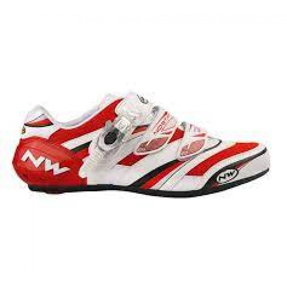 Northwave Vertigo Pro SBS White-Black-Red 45