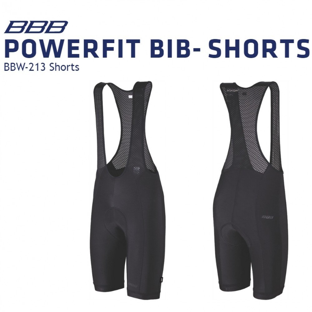 BBB BBW-213 PowerFit Bib Shorts Black-Blue M