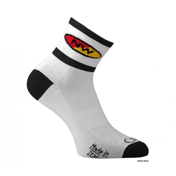 Northwave Comp2 Socks Wht/Blk M