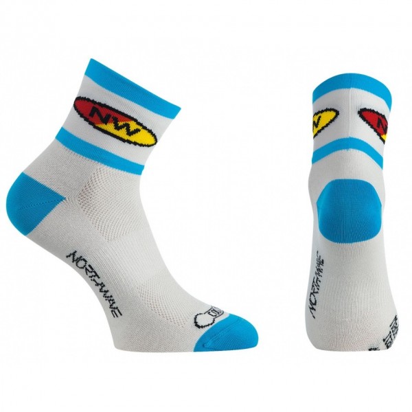Northwave Comp2 Socks Wht/Blu M