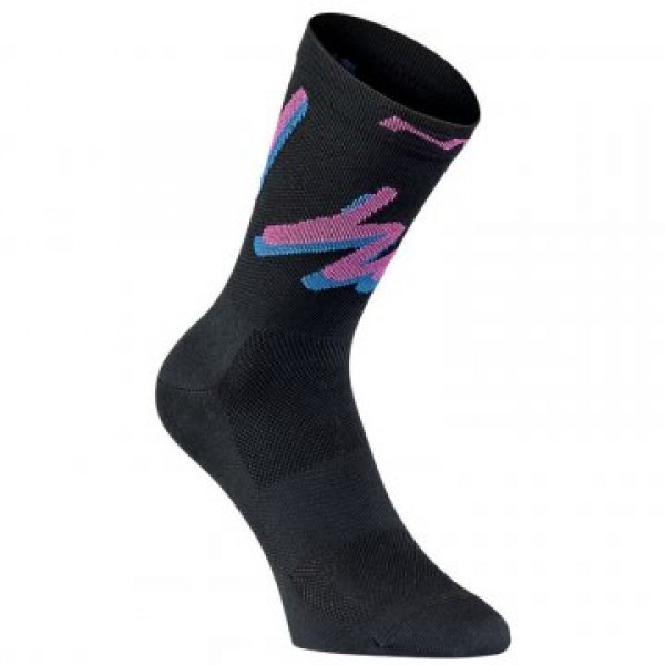 Northwave Vacation Sock Black-Fuschia M