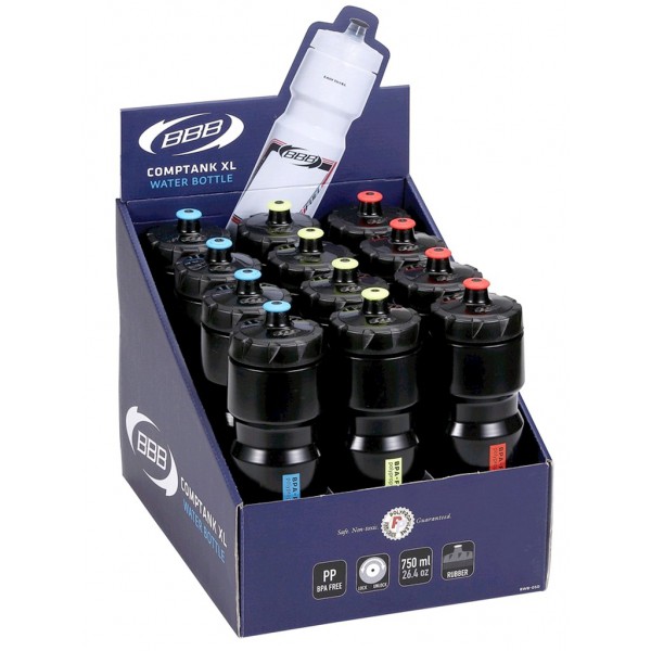 BBB BWB-05D CompTank 750ml Bottles 12pcs Black