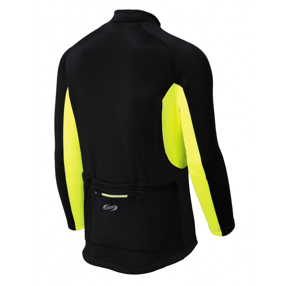 BBB BBW-168 Quadra LS Jersey Black/Yellow L