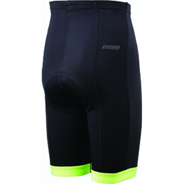 BBB BBW-214 PowerFit Cycling Shorts Black/Yellow 2XL