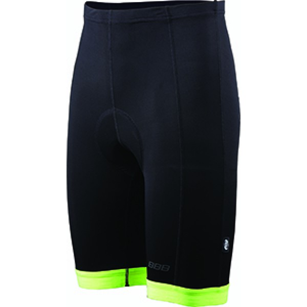 BBB BBW-214 PowerFit Cycling Shorts Black/Yellow 2XL