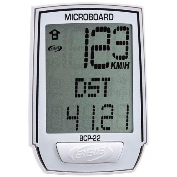 BBB BCP-22 MicroBoard Bike Computer White