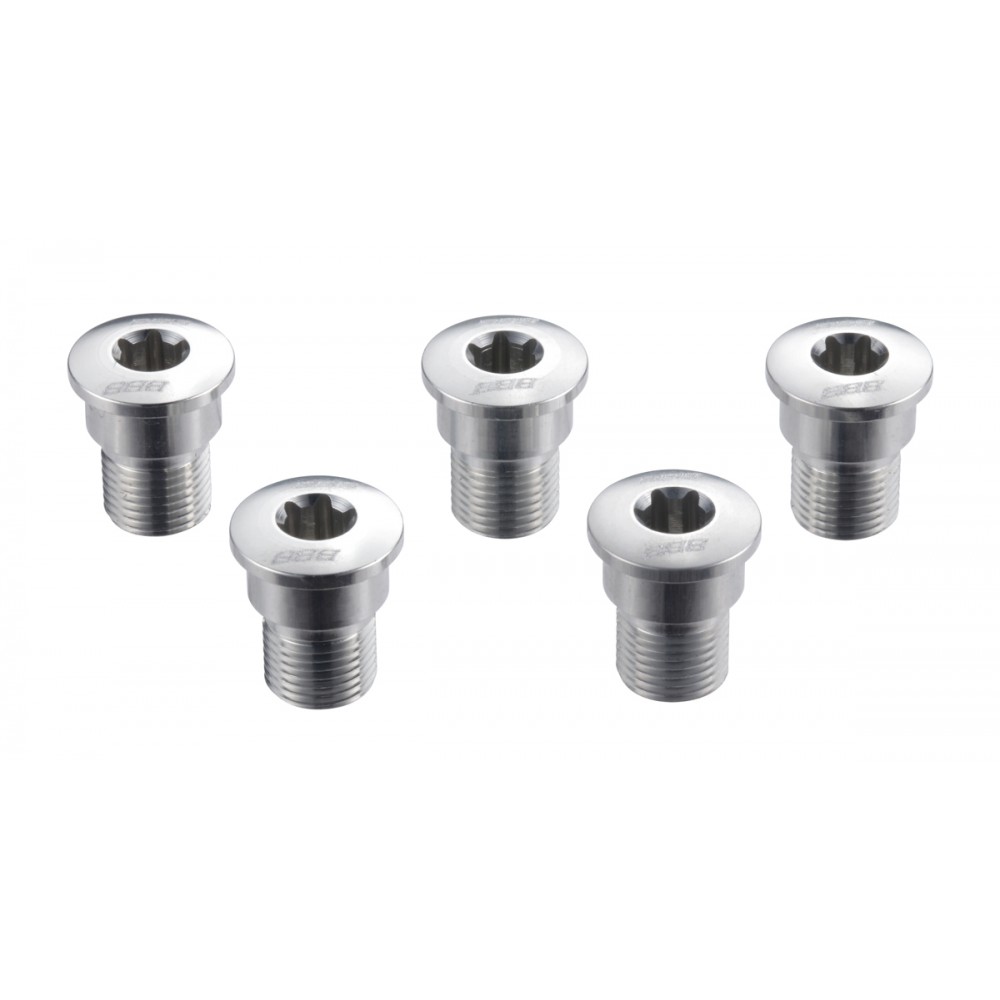 BBB BCR-55s TorxStars Chainring Bolts Shimano Silver