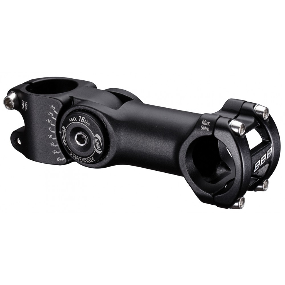 BBB BHS-29 HighSix OS 31.8mm Adj Stem Black 110mm