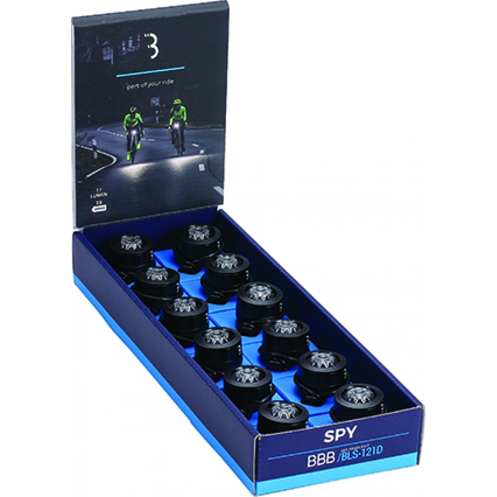 BBB BLS-121D Spy Headlight 12pcs Black