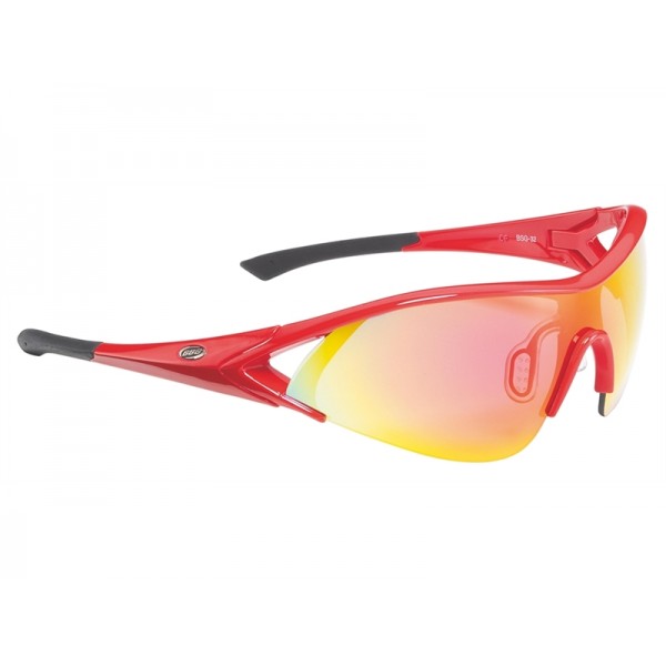 BBB BSG-3203 Impact Glasses Gloss Red/Red Revo