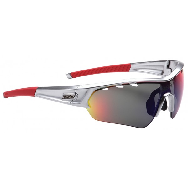 BBB BSG-4343 Select SE Glasses Silver/Mlc Red