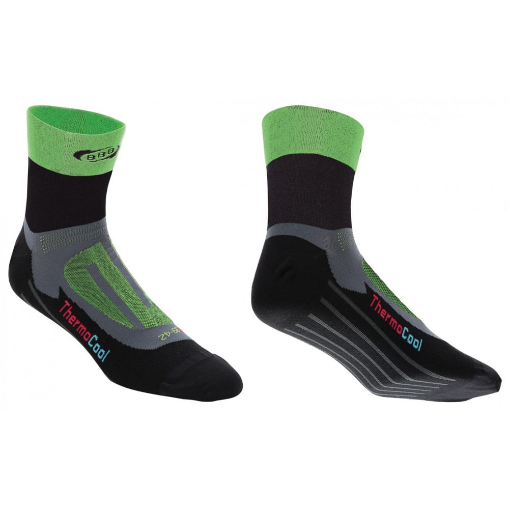 BBB BSO-04 ErgoFeet Socks Green/Black 43-46