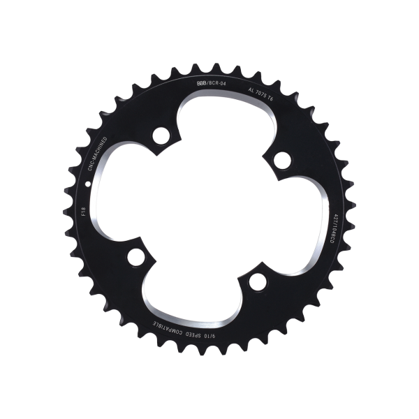 BBB BCR-04 RoundAbout 4 Chainring Black 42T/104BCD