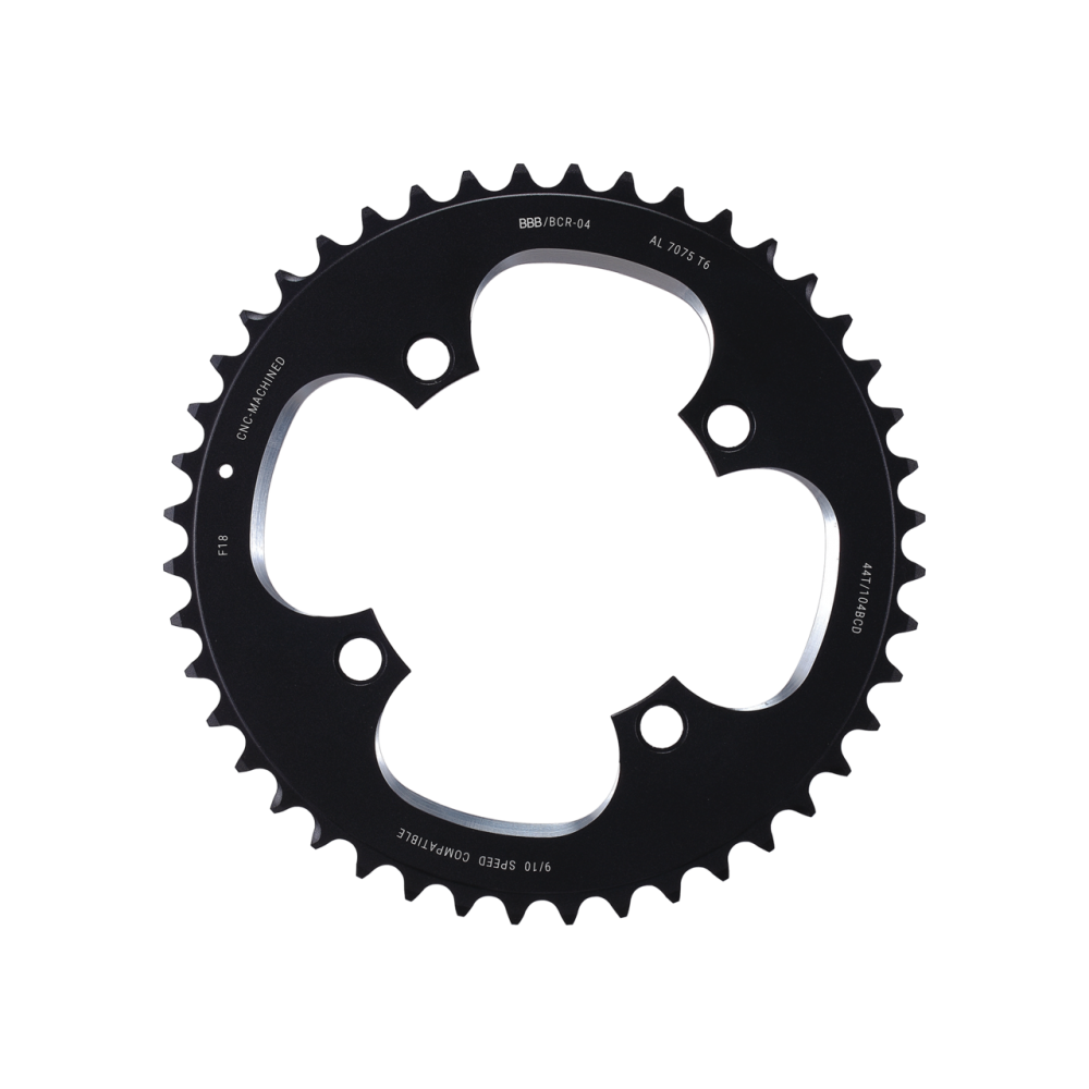 BBB BCR-04 RoundAbout 4 Chainring Black 44T/104BCD