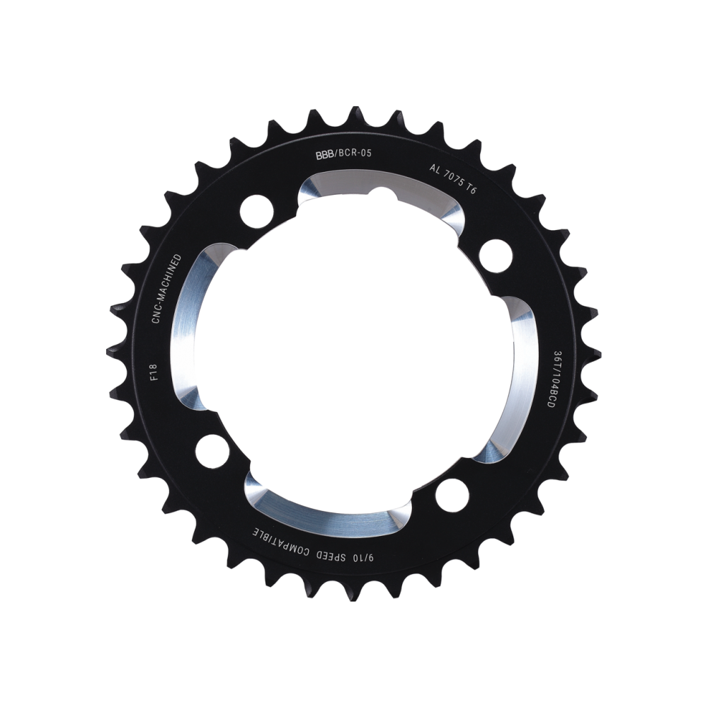 BBB BCR-05 RoundAbout 4 Chainring Black 36T/104BCD