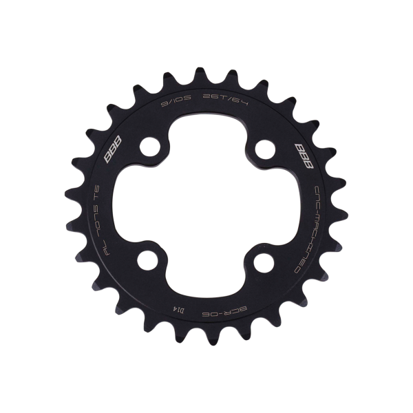 BBB BCR-06 RoundAbout 4 Chainring Black 26T/64BCD